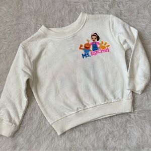 Happy Ms Rachel & Herbie Toddler Cream Sweatshirt